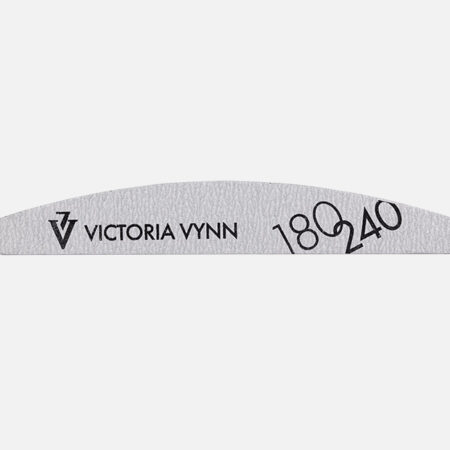 White crescent nail file 180/240 ZEBRA