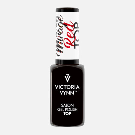 Gel Polish Top NO Wipe Red Mirage